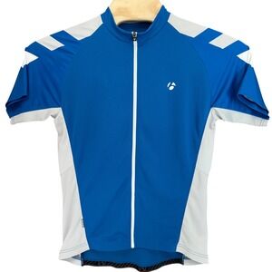 Bontrager Cycling Jersey Large Short Sleeve Full Zip Pocket Biking Performance
